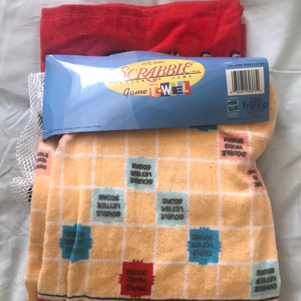 Scrabble towel